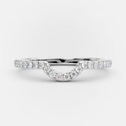0.20TCW Round Cut Lab Grown Diamond Wedding Band Gift For Her Mapple Gems